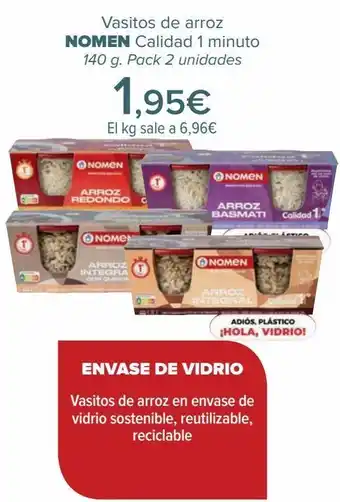 Carrefour Vasitos de arroz nomen oferta