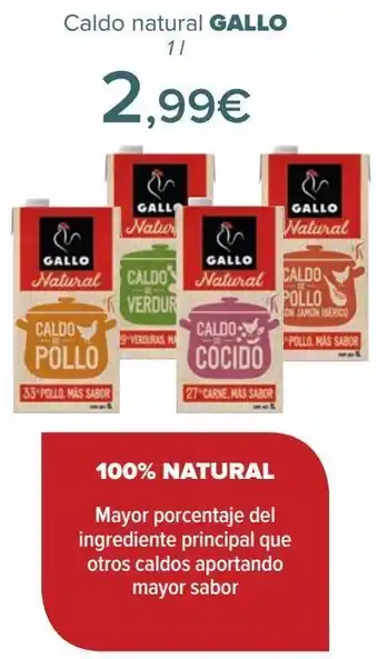 Carrefour Caldo natural gallo oferta