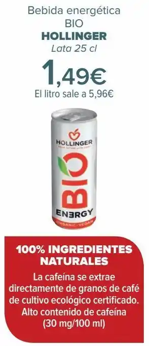 Carrefour Bebida energética bio hollinger oferta