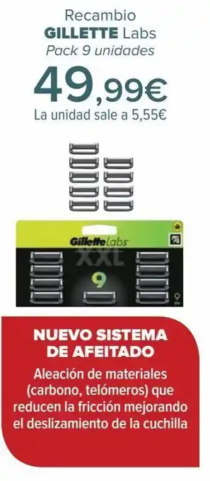 Carrefour Recambio gillette labs oferta