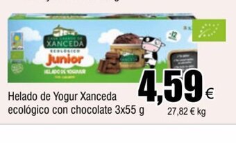 FROIZ Helado de Yogur Xanceda ecológico con chocolate 3x55 g oferta