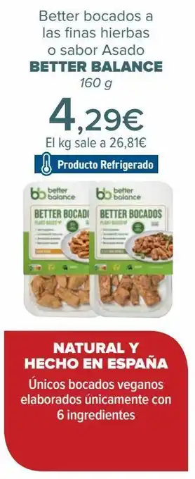 Carrefour Better bocados a las finas hierbas o sabor asado better balance oferta