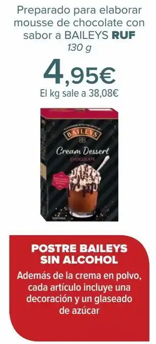 Carrefour Preparado para elaborar mousse de chocolate con sabor a baileys ryf oferta