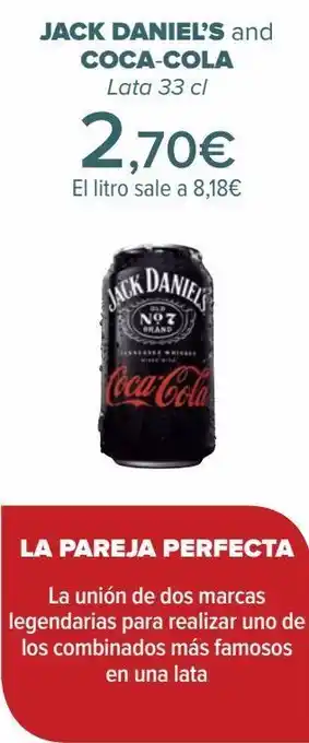 Carrefour Jack daniel's and coca-cola oferta