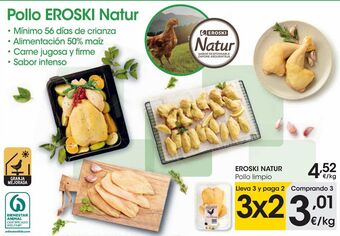 Eroski Eroski natur pollo limpio al peso oferta