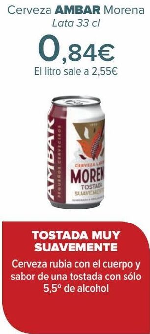 Carrefour Cerveza ambar morena oferta