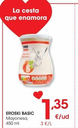 Eroski Eroski basic mayonesa 450 ml oferta