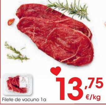Eroski Filete de vacuno 1ªa al peso oferta