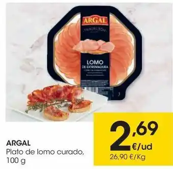 Eroski Argal plato de lomo curado 100 g oferta
