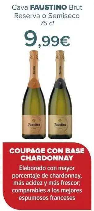 Carrefour Cava faustino brut reserva o semiseco oferta