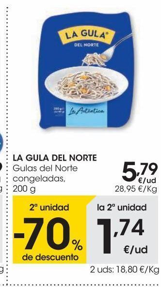 Eroski La gula del norte gulas del norte congeladas 200 g oferta