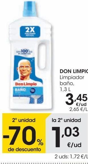 Eroski Don limpio limpiador baño 1,3 l oferta