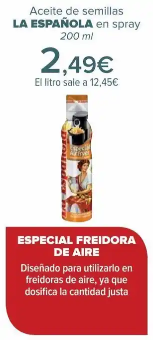 Carrefour Aceite de semillas la española en spray oferta