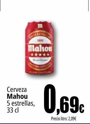 UDACO Cerveza mahou oferta