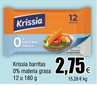 FROIZ Krissia barritas 0% materia grasa 12 u 180 g oferta