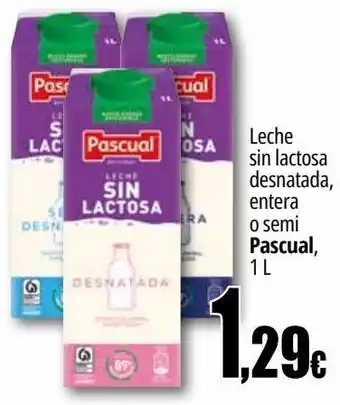 UDACO Leche sin lactosa pascual oferta