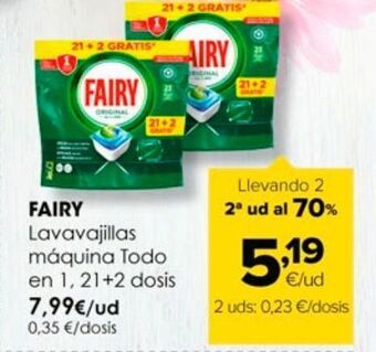 Autoservicios Familia Lavavajillas fairy oferta