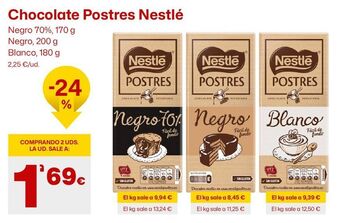 AhorraMas Chocolate nestlé oferta