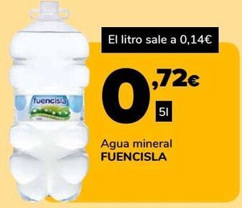 Supeco Agua mineral fuencisla oferta