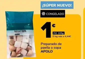 Supeco Preparado de paella o sopa apolo oferta
