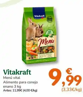 TiendAnimal Comida para conejos vitalkraft oferta