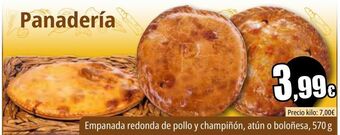 Unide Supermercados Empanada redonda de pollo y champiñón, atún o boloñesa oferta