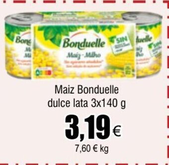 FROIZ Maiz Bonduelle dulce lata 3x140 g oferta