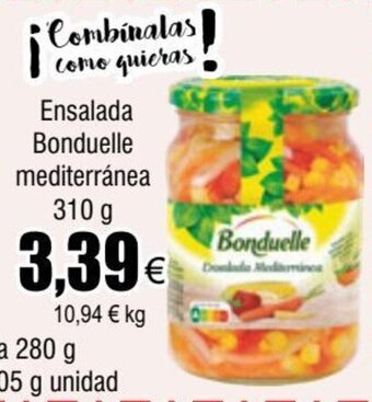 FROIZ Ensalada Bonduelle mediterránea 310 g oferta