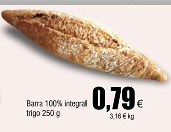 FROIZ Barra 100% integral trigo 250 g oferta