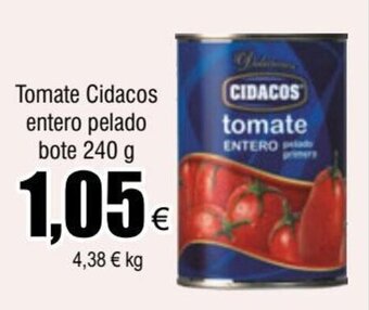 FROIZ Tomate Cidacos entero pelado bote 240 g oferta