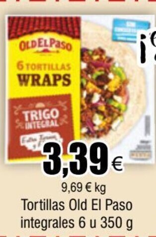 FROIZ Tortillas Old El Paso integrales 6 u 350 g oferta