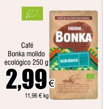 FROIZ Café Bonka molido ecológico 250 g oferta