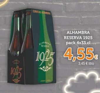 FROIZ ALHAMBRA RESERVA 1925 pack 4x33 cl oferta