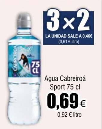 FROIZ Agua Cabreiroá Sport 75 cl oferta
