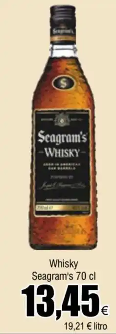 FROIZ Whisky Seagram's 70 cl oferta