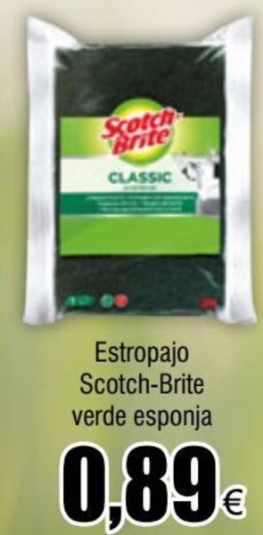 FROIZ Estropajo Scotch-Brite verde esponja oferta
