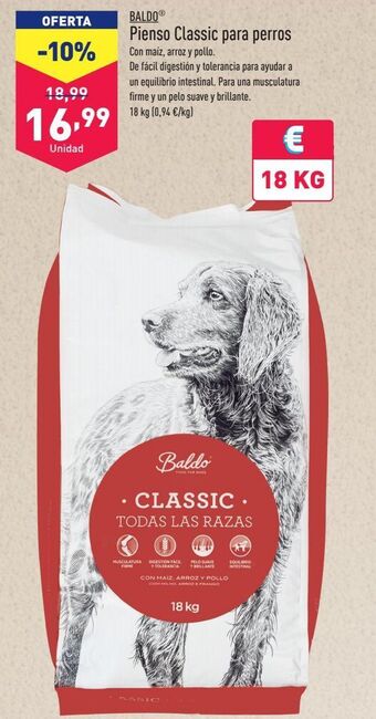 ALDI Pienso para perros baldo oferta