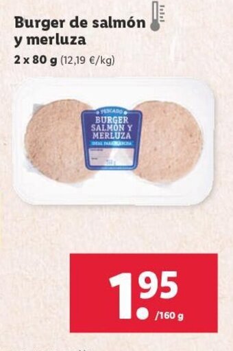 Lidl Burger de salmón y merluza oferta