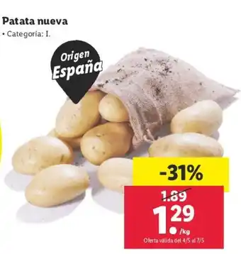 Lidl Patata nueva oferta
