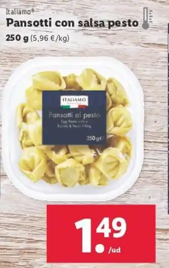 Lidl Italiamo Pansotti con salsa pesto 250 g oferta