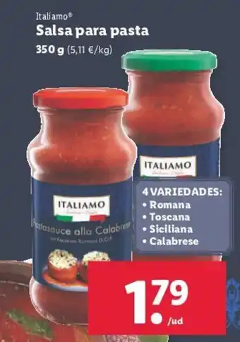 Lidl Itali Salsa para pasta 350 g oferta