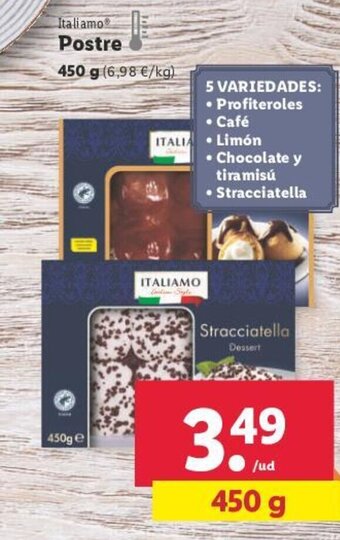 Lidl Italiamo Postre oferta