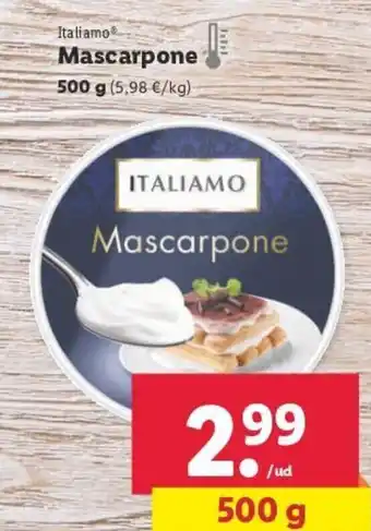 Lidl Italiamo Mascarpone 500 g oferta