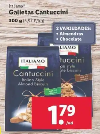 Lidl Italiamo Galletas Cantuccini 300 g oferta