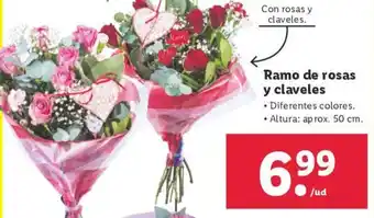 Lidl Ramo de rosas y claveles oferta