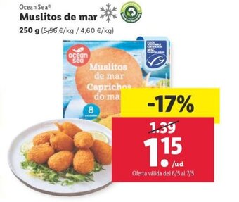 Lidl Ocean Sea Muslitos de mar 250 g oferta