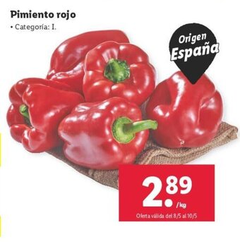 Lidl Pimiento rojo oferta