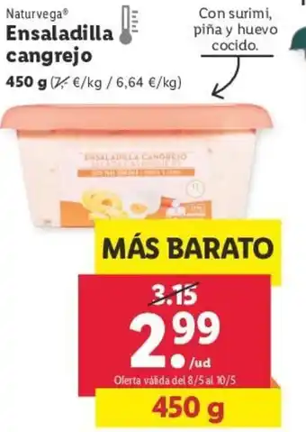Lidl Naturvega® Ensaladilla cangrejo 450 g oferta