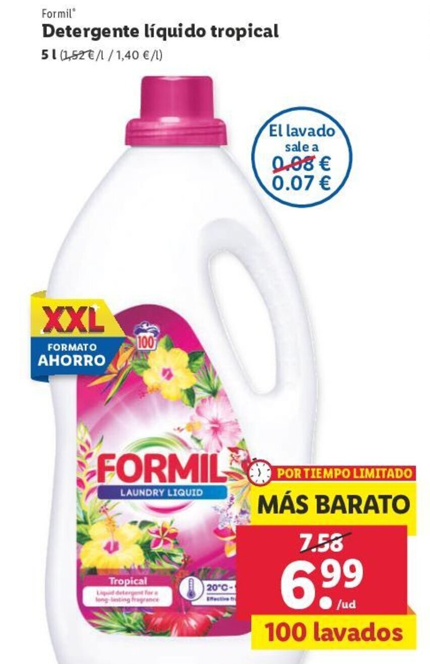 El precio y las condiciones de Lidl están en el catálogo o el sitio web