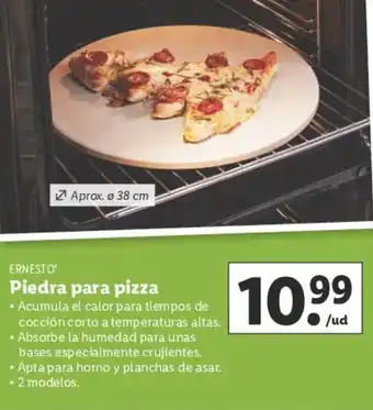 Lidl ERNESTO Piedra para pizza oferta